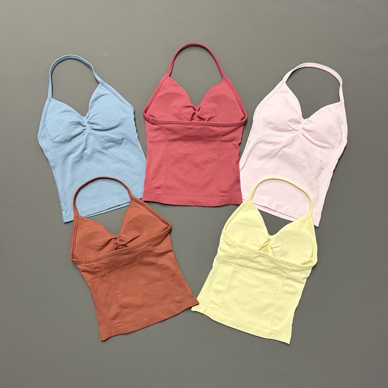Crossfit Yoga - Camiseta Deportiva sin Costuras para Mujer,